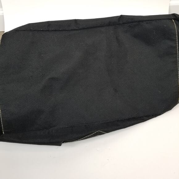 True Religion Horseshoe Black Canvas Weekender Duffel Travel Bag - Picture 6 of 10